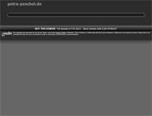 Tablet Screenshot of petra-peschel.de